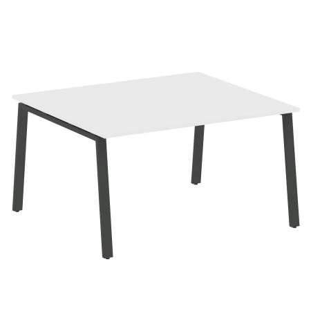 Стол для переговоров (1 столешница) на А-образном м/к Metal System Style БА.ПРГ-1.3 1400x1235x750 (Белый/Антрацит металл)