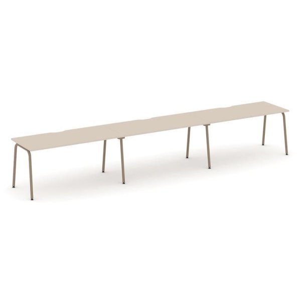 Рабочая станция 3 места ES.RS-3.4-VK (4740х730х750) (Капучино/Металл Латте)