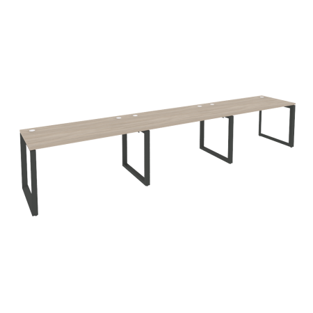 Рабочая станция на О-образном м/к Onix O.MO-RS-3.3.7 4140x720x750 (Дуб Аттик/Черный металл)