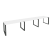 Рабочая станция на О-образном м/к Onix O.MO-RS-3.3.7 4140x720x750 (Тиквуд Темный/Белый Металл)