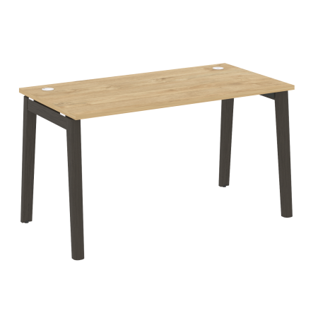 Стол рабочий на деревянных опорах Onix Wood OW.SP-3.7 1380x720x750 (Тиквуд Светлый/Дуб Темный)
