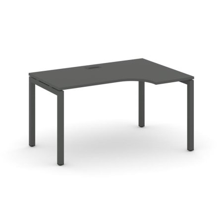 Стол рабочий эргономичный SN-5P.SPA-012(R) (1580х700/980х750) (Антрацит/Металл Антрацит)