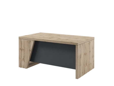 Стол руководителя прямой Torston T-116 Л 1600x900x750 (Дуб Вотан/Антрацит)