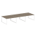 Рабочая станция Metal System Style БО.СМ-6.3 4200x1475x750 (Дуб Наварра/Серый металл)