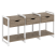 Тумба на регулируемых опорах наборная VR.L-TN-4.O 1440x460x719 (Тиквуд Темный/Белый металл)