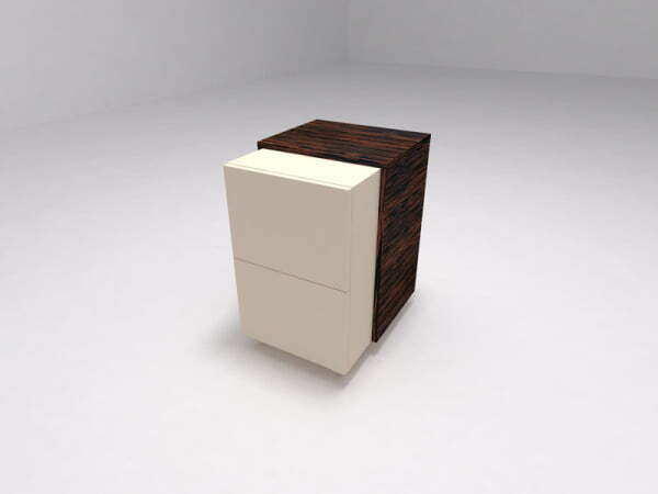 Декоративный топ для тумбы на колесиках Brix BR.00.36 450x370x630 (Бежевый (акрил))