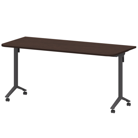 Стол мобильный складной радиусный Моби МБ22-160.70Р 1600x700x750 (Дуб венге/Антрацит)