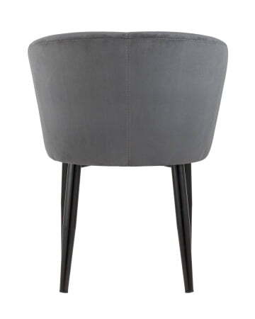 Кресло Ральф велюр тёмно-серый (Стул-кресло Ральф серый)