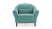 Кресло Monreal (1210x1020x1000) Аквамарин (Аквамарин)