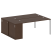 Рабочая станция с опорным шкафом-купе Metal System Style БП.РС-СШК-1.4 2010x1475x750 (Дуб Наварра/Серый металл)