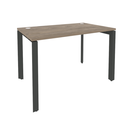 Стол рабочий на П-образном м/к Onix O.MP-SP-2.7 1180x720x750 (Тиквуд Темный/Черный металл)
