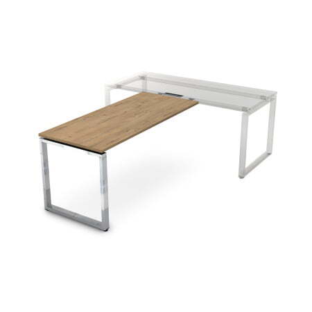 Брифинг-приставка Gloss НБП-О.004 1600x700x750 (TeakwoodХром)