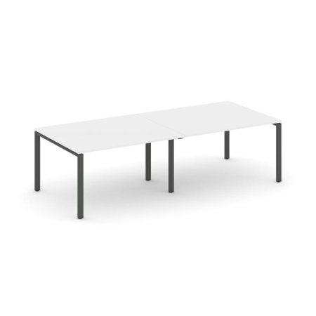 Стол переговорный SN-6P.SPRG-043.3 (2760х1180х750) (Белый/Металл Антрацит)
