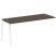 Проходной наборный элемент рабочей станции Metal System Style БА.ПРС-СП-1.5 1800x720x750 (Дуб Наварра/Серый металл)