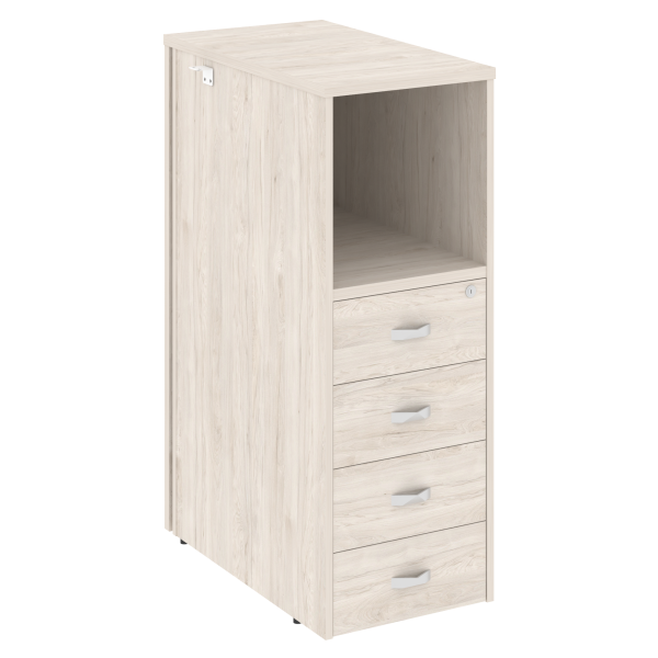 Тумба 4 ящика завершающая, правая Onix O.R-TV-4R 436x767x1185 (Денвер Светлый)