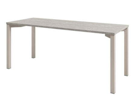 Стол одиночный на металлокаркасе Solution D-33 1800x700x750 (Бетон/КашемирБежевый)