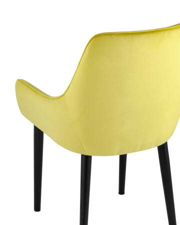 Стул Джоан велюр жёлтый (Стул Джоан желтый)