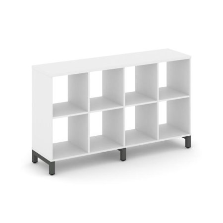 Каркас стеллажа 2 яруса SN.KS-240 (1488х400х881) (Белый/Металл Антрацит)