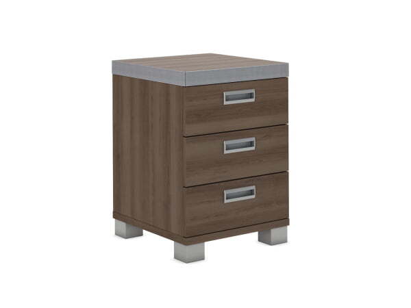 Тумба подкатная 3 ящ. Edvard EDV301 452x474x613 (Дуб темный)