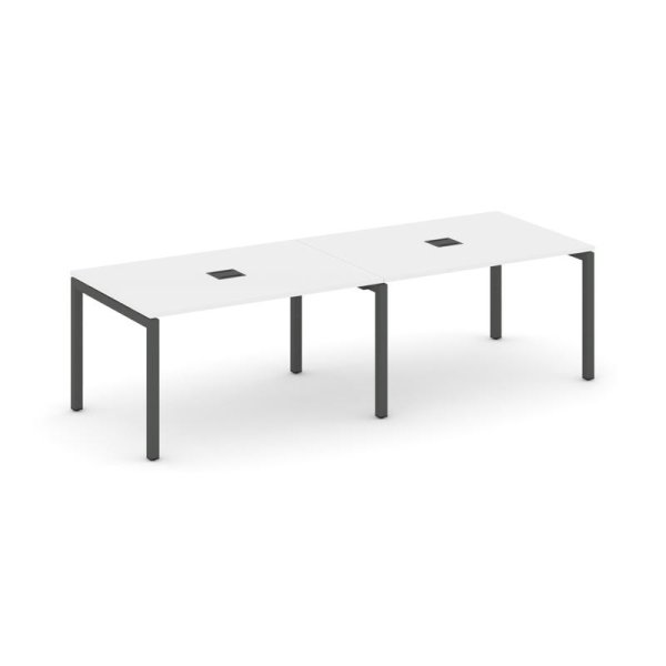 Стол переговорный SN-5P.SPRG-011 (1960х980х750) (Белый/Металл Антрацит)