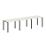 Рабочая станция на 3 раб. места Metal System Style БП.СМ-3.1 3000x720x750 (Дуб Наварра/Серый металл)
