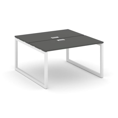 Рабочая станция 2-х сторонняя SN-5O.DRS-021 (980х1632х750) (Антрацит/Металл Белый)