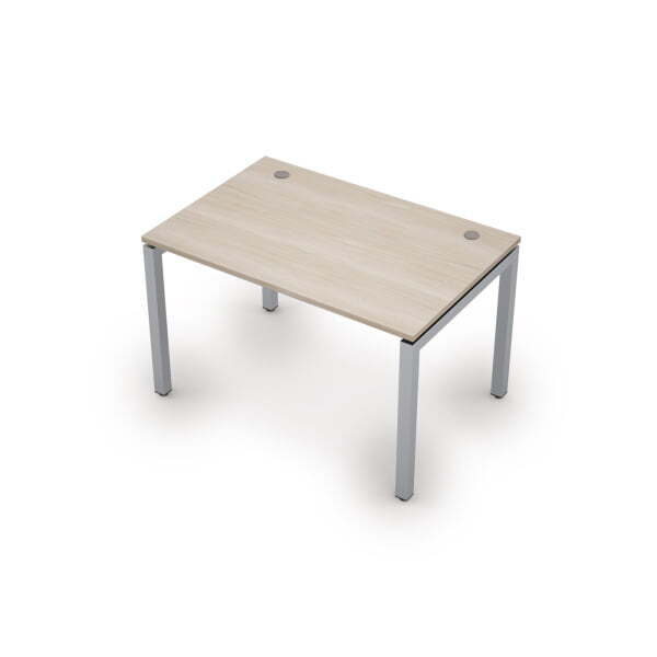 6М.588 Стол рабочий (1200x800x750) (Шамони светлый/Алюминий матовый)