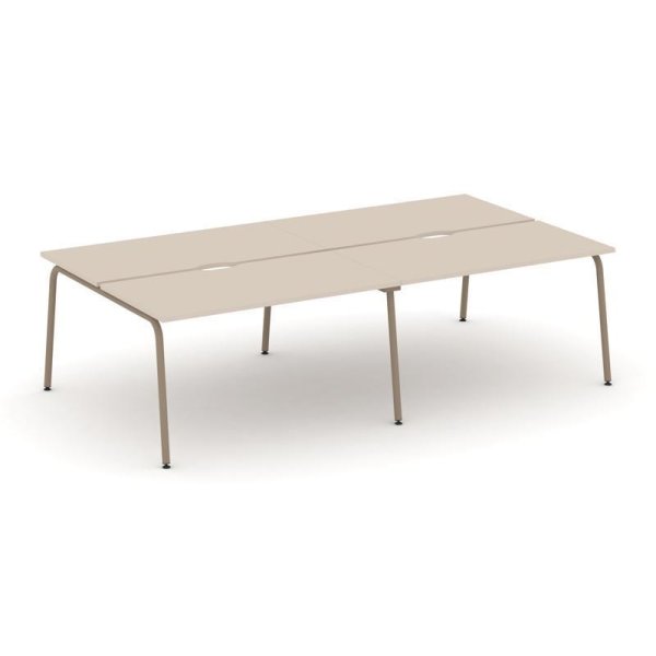 Рабочая станция 4 места ES.D.RS-4.3-VK (2760х1500х750) (Капучино/Металл Латте)