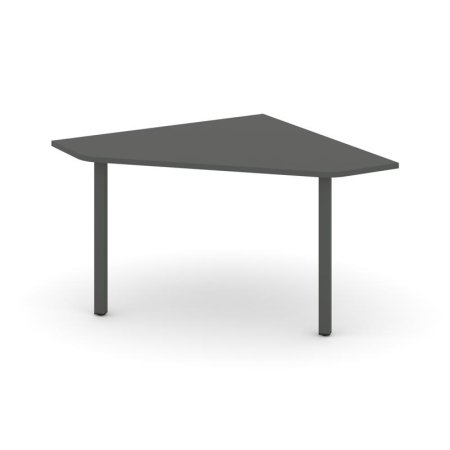 Угловой элемент переговорного стола SN-5.UPRG-031 (1180х1180х750) (Антрацит/Металл Антрацит)