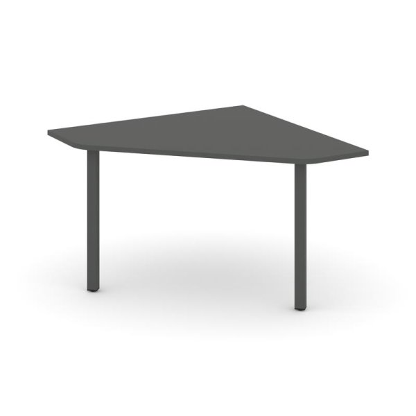 Угловой элемент переговорного стола SN-5.UPRG-031 (1180х1180х750) (Антрацит/Металл Антрацит)