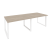 Стол переговорный Onix O.MO-PRG-2.2 2360x980x750 (Тиквуд Темный/Белый Металл)