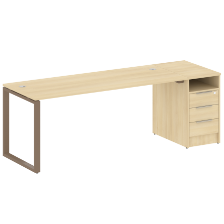 Рабочая станция Metal System Style БО.РС-СТП-1.5 2212x720x750 (Акация/Мокко металл)