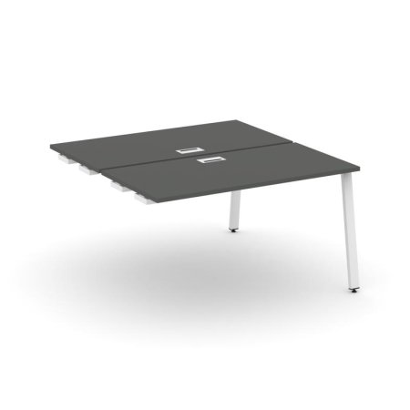 Стол-приставка к опорным элементам SN-6A.DPRS-023 (1380х1632х750) (Антрацит/Металл Белый)