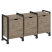 Тумба на колесных опорах наборная VR.L-TN-5.K 1440x460x767 (Тиквуд Темный/Белый металл)