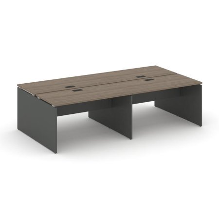 Рабочая станция 2-х сторонняя SN-D.DRS-042 (2360х1432х750) (Вяз Благородный/Антрацит)