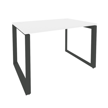 Стол рабочий на О-образном м/к Onix O.MO-SP-2.8 1180x800x750 (Белый Бриллиант/Черный металл)