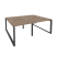 Рабочая станция на О-образном м/к Onix O.MO-D.RS-4.1.8 1960x1635x750 (Тиквуд Темный/Белый Металл)