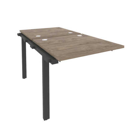 Наборный элемент рабочей станции на м/к Onix O.M-2.NRS-0.8 780x1635x750 (Тиквуд Темный/Черный металл)