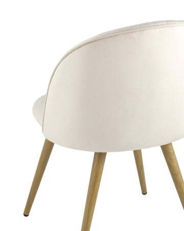 Стул Лион Страйпс велюр кремовый (Стул Лион кремовый)