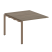 Проходной наборный элемент переговорного стола Metal System Style БП.ППРГ-1 1000x1235x750 (Дуб Наварра/Серый металл)