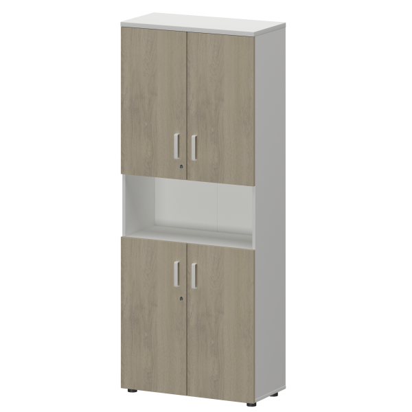 Шкаф Смарт СМШ-58Д4 Тип1 792x380x1990 (Белый/Кронберг)