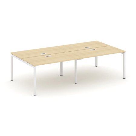 Рабочая станция 2-х сторонняя SN-5P.DRS-032 (2360х1232х750) (Акация Лорка/Металл Белый)