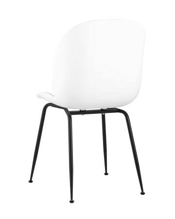 Стул Beetle пластик белый (Стул пластиковый Турин белый)