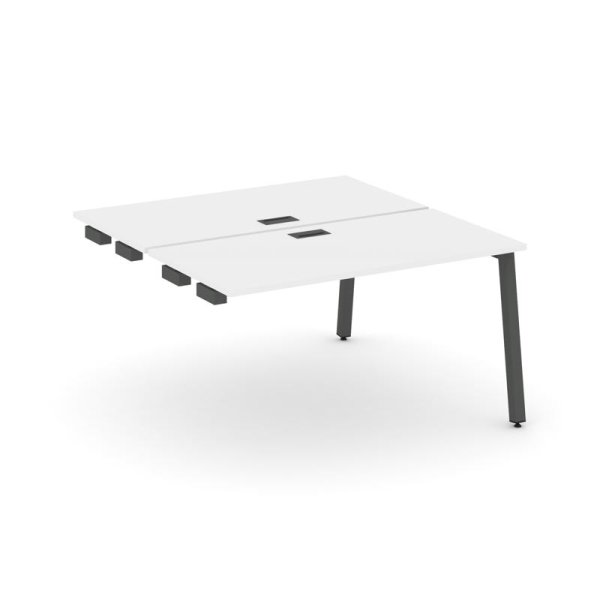 Стол-приставка к опорным элементам SN-5A.DPRS-024 (1580х1632х750) (Белый/Металл Антрацит)