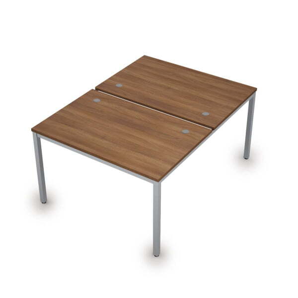 6МБ.288 Бенч-система на два рабочих места (1200x1635x750) (Шамони темный/Алюминий матовый)