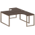 Рабочая станция криволинейная Metal System Style БО.РАС-СА-2.4 1600x2435x750 (Дуб Наварра/Серый металл)