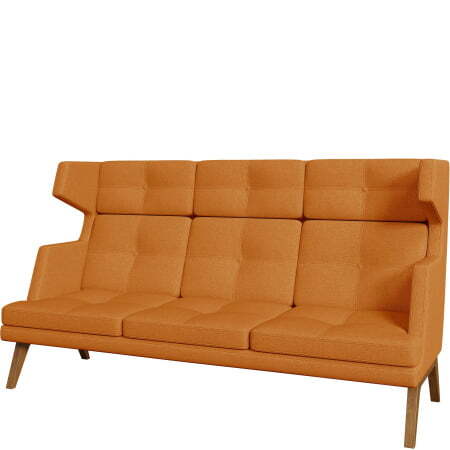 Диван офисный 3-х местный высокий Беверли (Диван 3-местный высокий bravo_v_12)