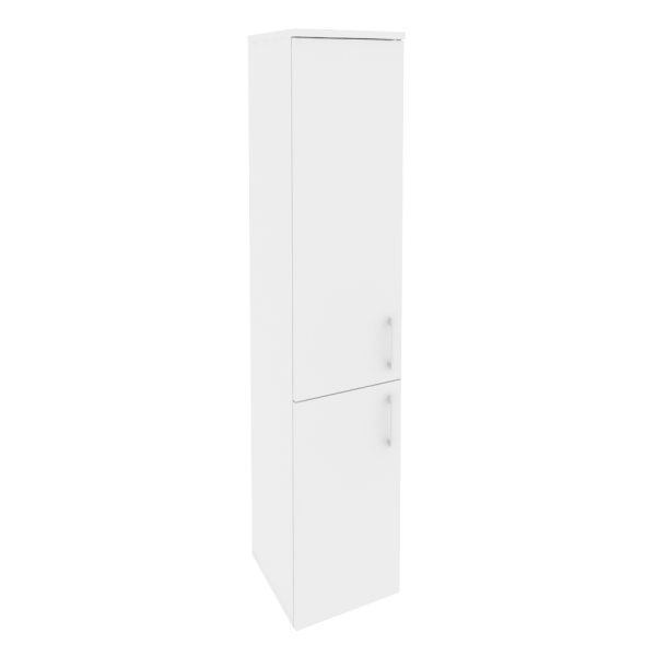 Шкаф высокий узкий левый Onix O.SU-1.3L 400x420x1977 (Белый Бриллиант)