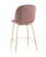 Стул полубарный Beetle со спинкой темно-розовый (Стул полубарный Турин пудровый)