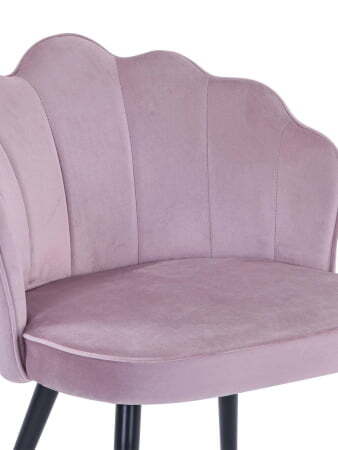 Стул Камилла велюр пепельно-розовый (Стул Камилла пыльно розовый)